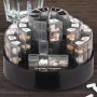 Relaxdays Tablettenbox Kunststoff Schwarz Weiß 31 Tage 4 Fächer 14 cm x 21 cm 550 g_2