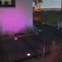 Paulmann Plug & Shine LED-Bodeneinbauleuchten RGBW beleuchten Terrasse und Fassade farbig.