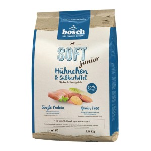 Bosch Pets Hunde-Trockenfutter Soft Junior Hühnchen und Süßkartoffel 2,5 kg