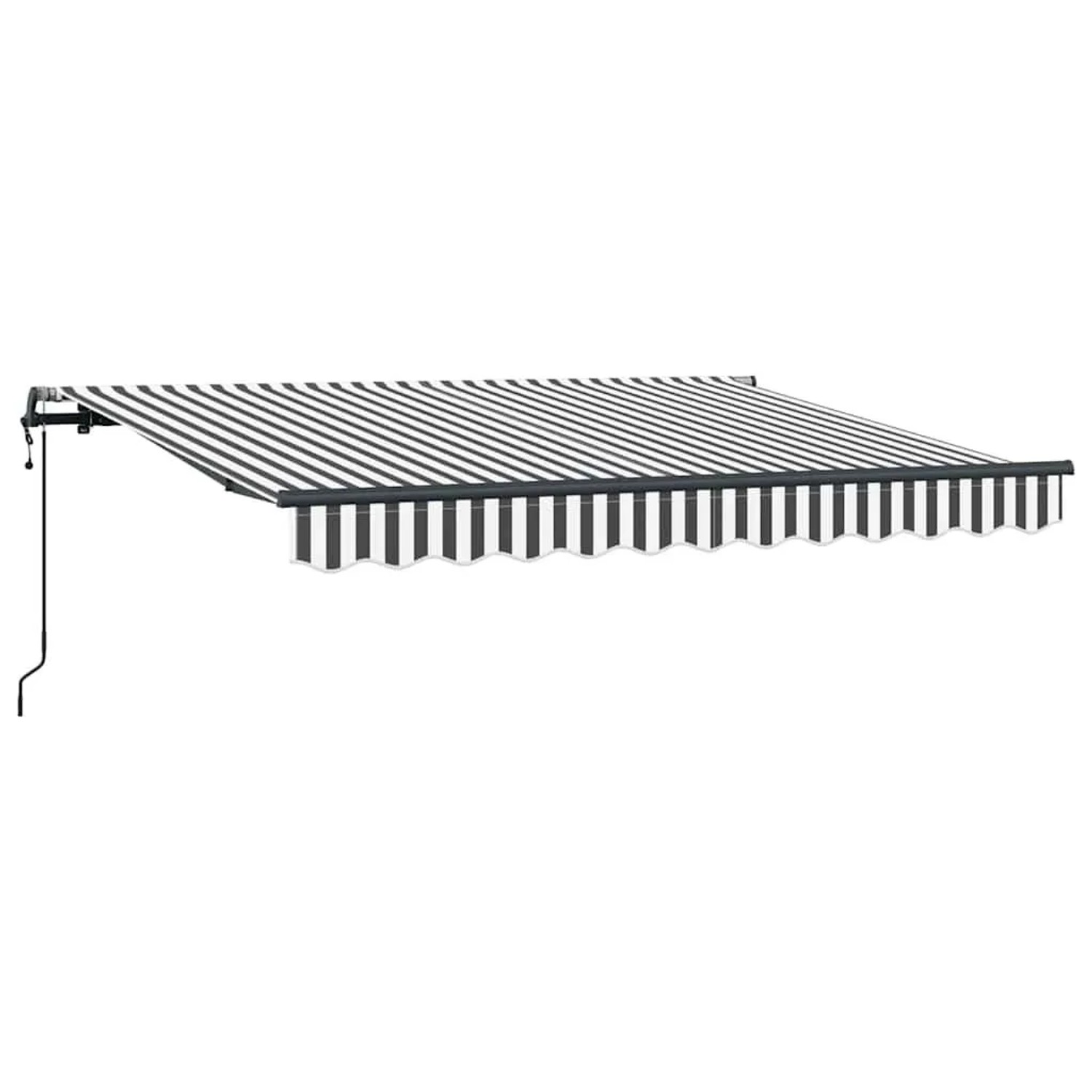 vidaXL Einziehbare Markise Anthrazit 350 x 200 cm Stoff 3329684