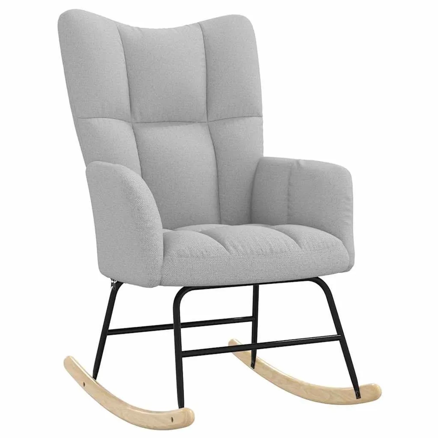 vidaXL Schaukelstuhl Wolkengrauer Stoff 4016788 günstig online kaufen