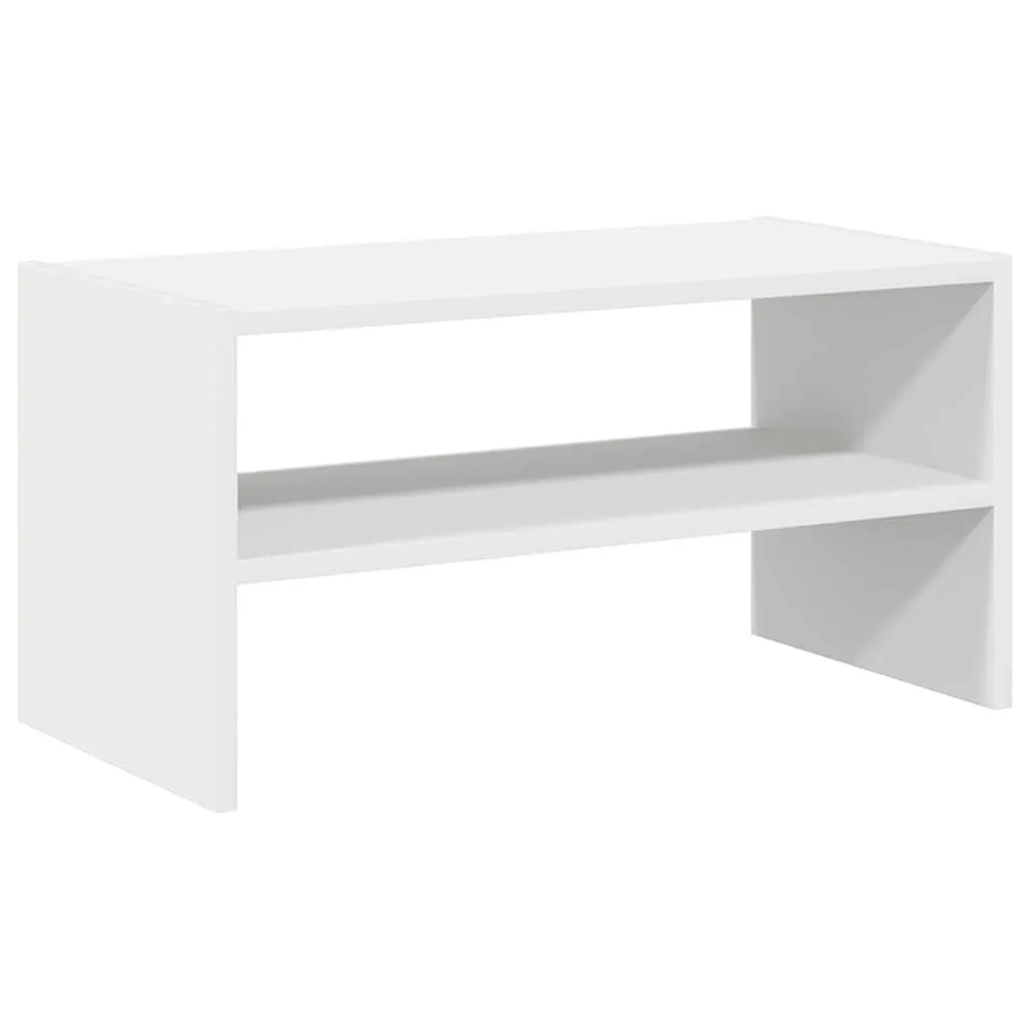 vidaXL Schuhregal Stapelbar Weiß 60x30x30,5 cm 858857
