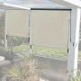 Creme-beige Vertikalmarkise 250x180cm mit Kurbel. Sonnenschutz für Balkon, Terrasse oder Fenster.