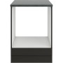 OPTIFIT Madrid420 Herdumbau, 60 cm, Anthrazit Matt, mit Arbeitsplatte. Küchenschrank für Backofen.