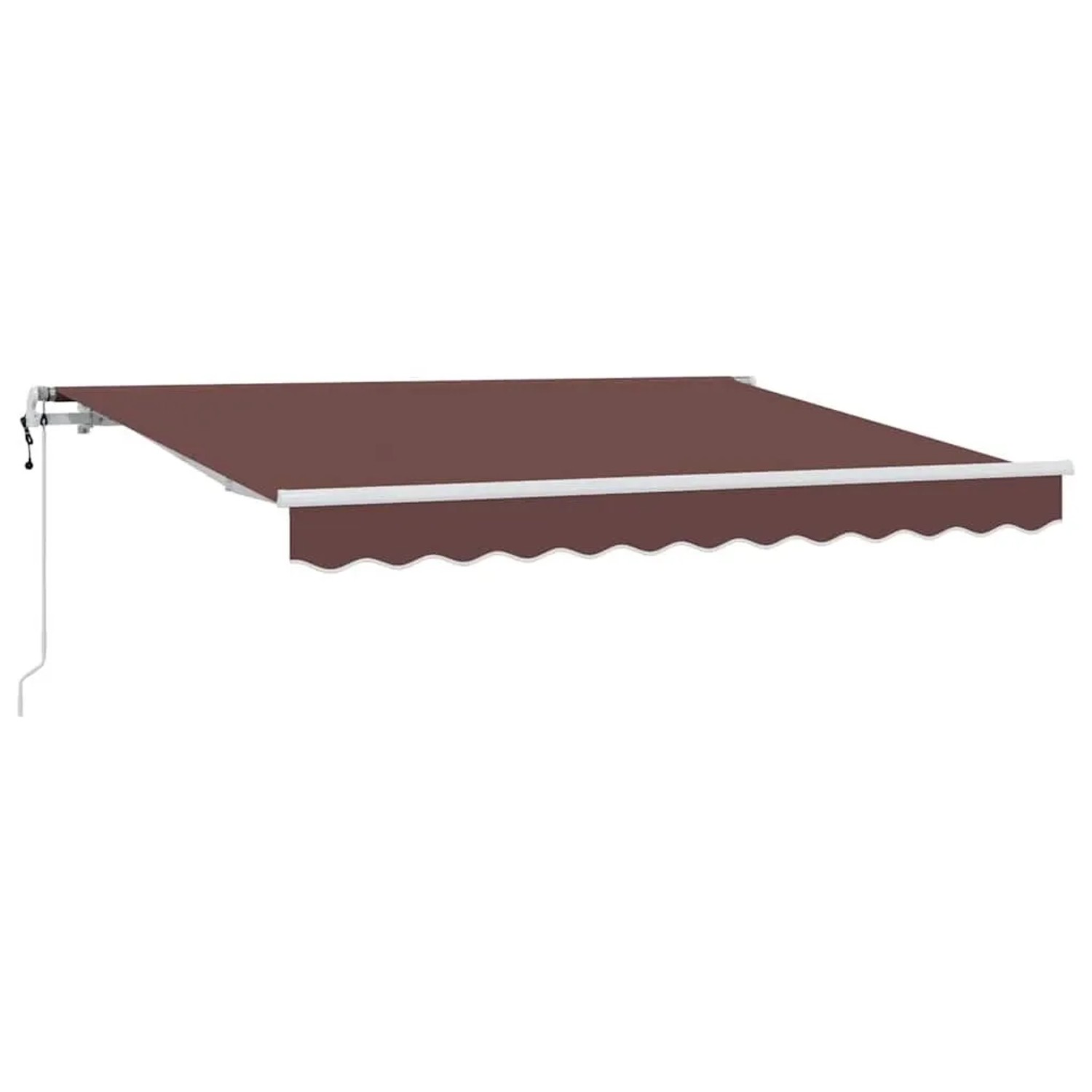 vidaXL Einziehbare Markise Braun 350 x 200 cm Stoff 3329677