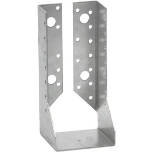 Simpson Balkenschuh BSIN 100x170 mm aus feuerverzinktem Stahl, innenliegend, für stabile Holzkonstruktionen.