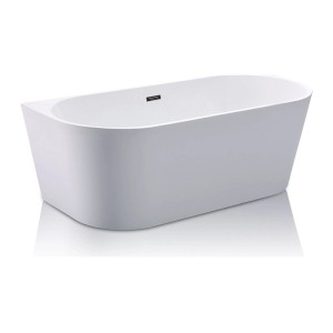 Weiße Vente-unique Divina freistehende Badewanne aus Acryl, 170 cm, klassisches Design.