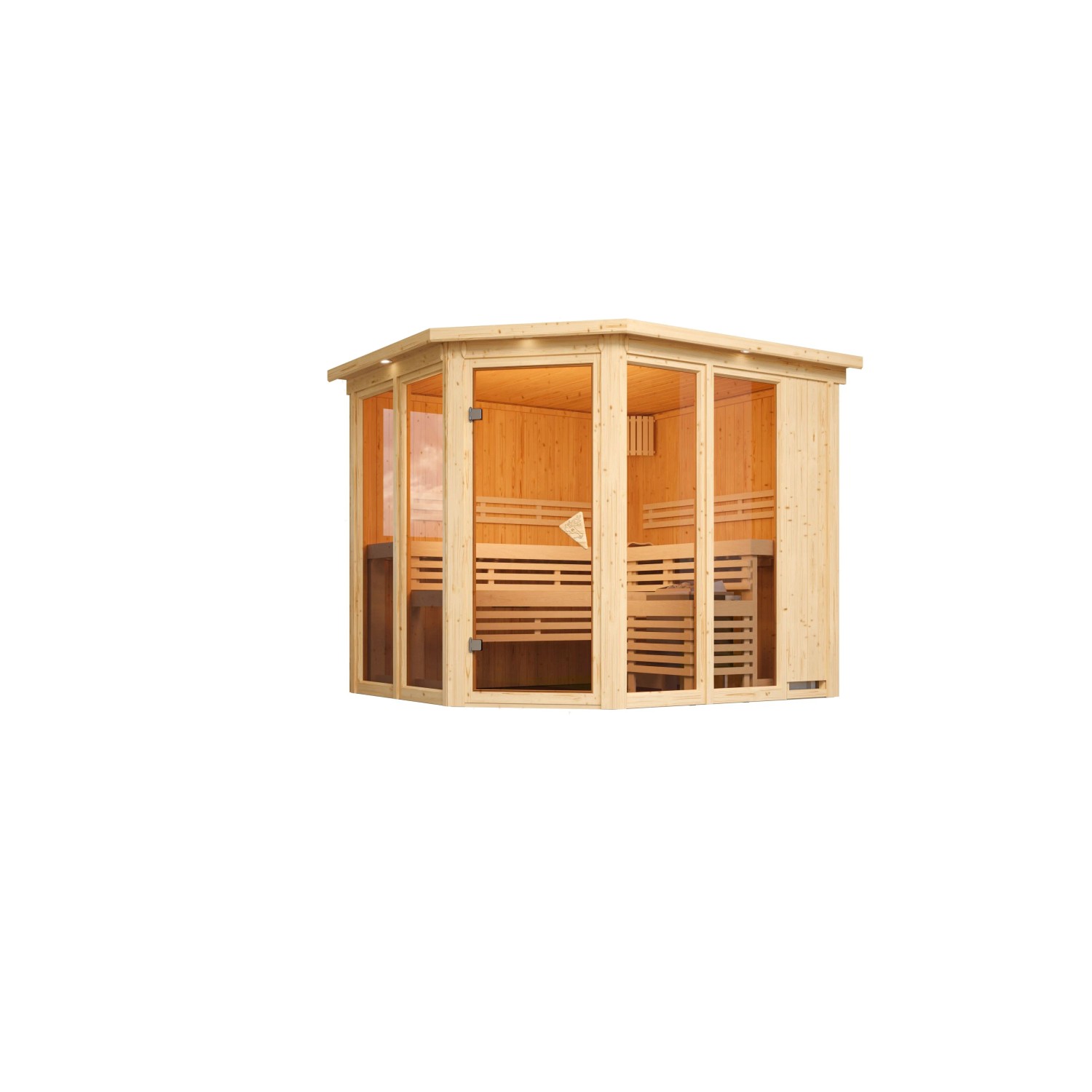 Chillroi Sauna Esma Inklusive Saunaofen 9kW Integriert Steuerung günstig online kaufen