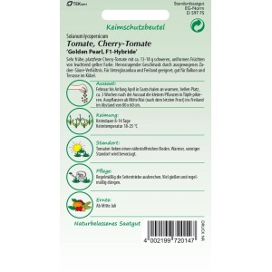 SAMEN PFANN Cherry-Tomate Golden Pearl F1