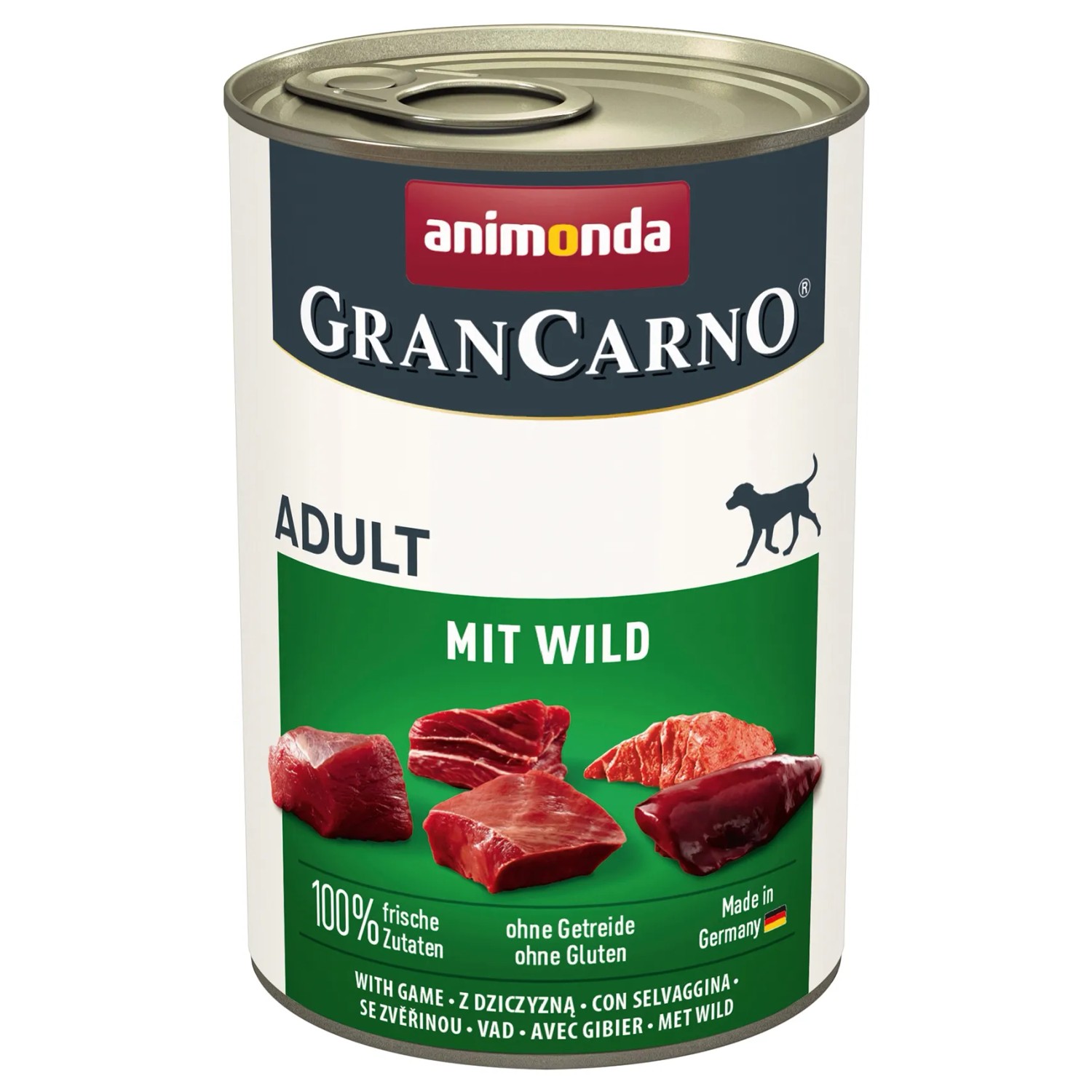 Gran Carno Hunde-Nassfutter Carno Adult mit Wild 400 g