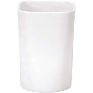Weißer Zahnputzbecher Plenty von Kleine Wolke für Bad-Accessoires.