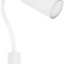 Weiße Globo Wandlampe Robby, 1-flammig, mit Flexarm und Schalter.