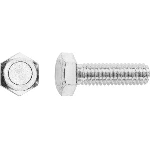 LUX Maschinenschraube M6 x 30 mm, Edelstahl, Vollgewinde, 50 Stück