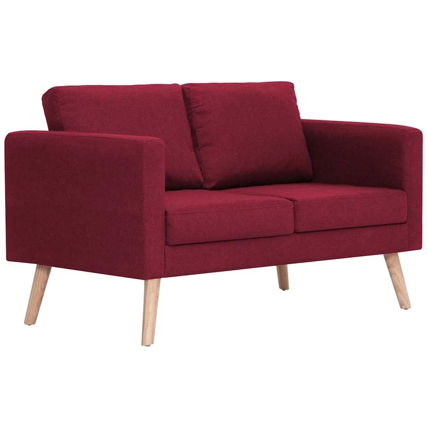 vidaXL 2-Sitzer-Sofa Stoff Weinrot 281363 günstig online kaufen