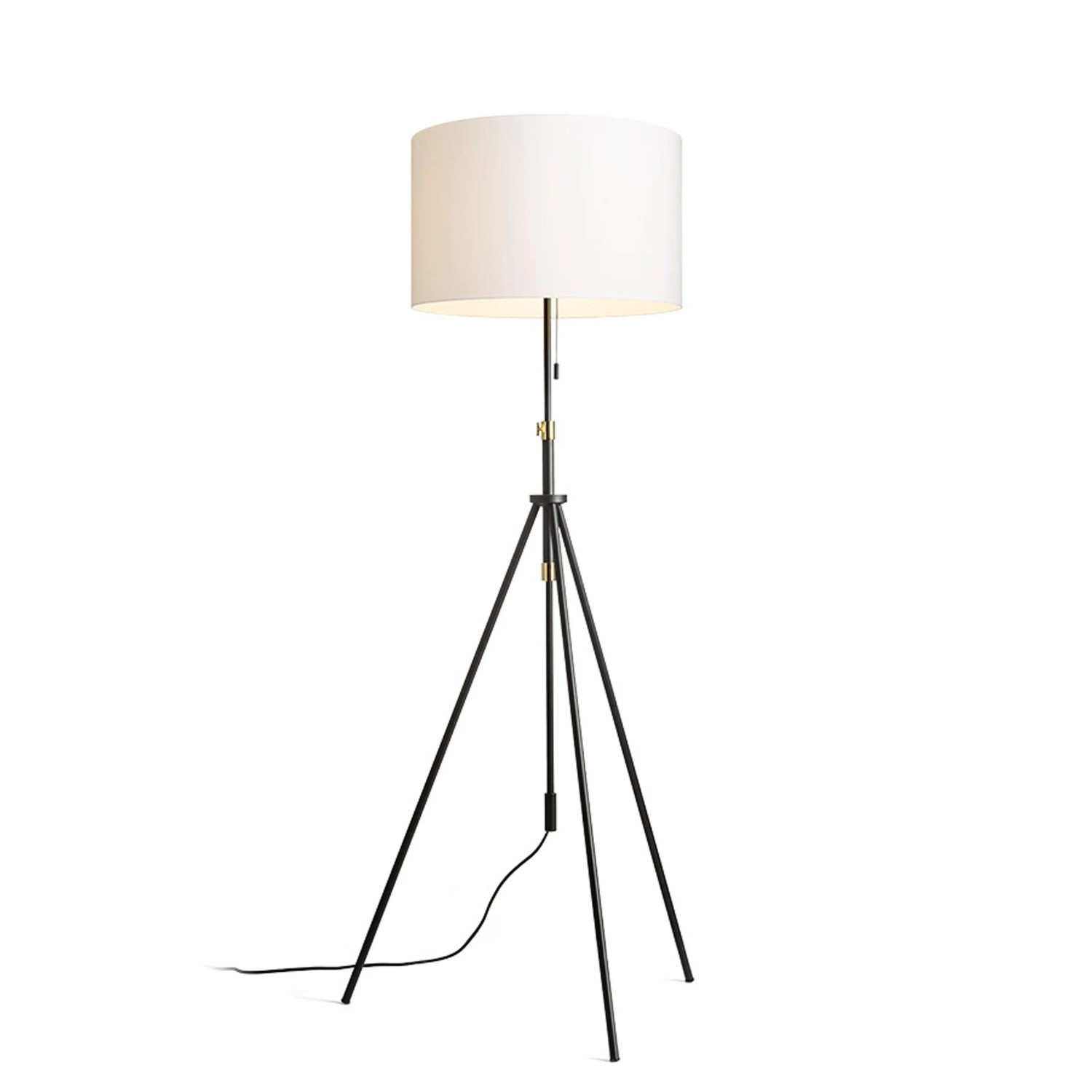 Rendl Stehleuchte Luton Ron 55 Polycotton Weiß 15 W