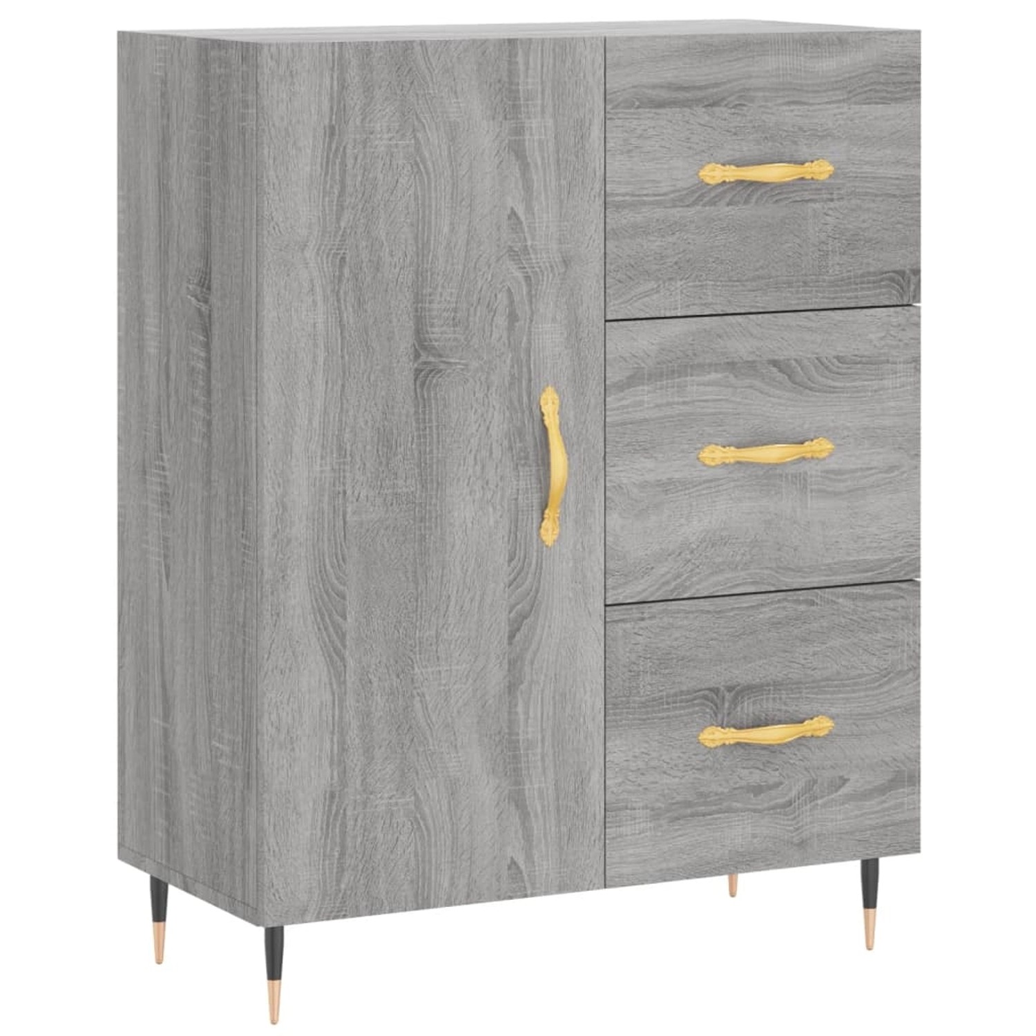 vidaXL Sideboard Grau Sonoma 69,5x34x90 cm Holzwerkstoff 827898 günstig online kaufen