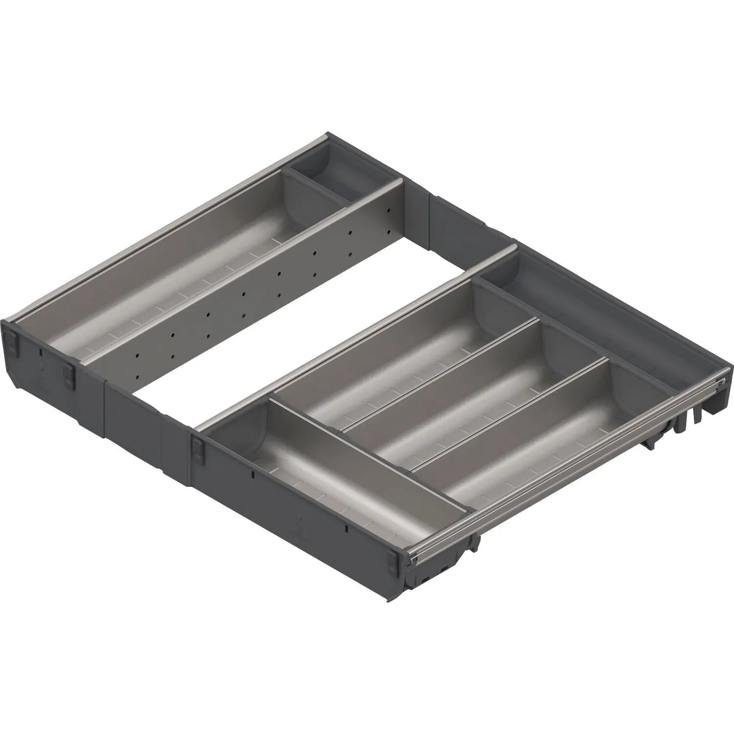 Blum Besteckeinsatz Orga-Line Schalen-Set Korpusbreite 600 mm Nennlänge 450 mm Grau