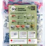 Fischer Universaldübel- und Haken-Set EasyDIY Box Outdoor, 144-teilig, in transparenter Kunststoffbox.