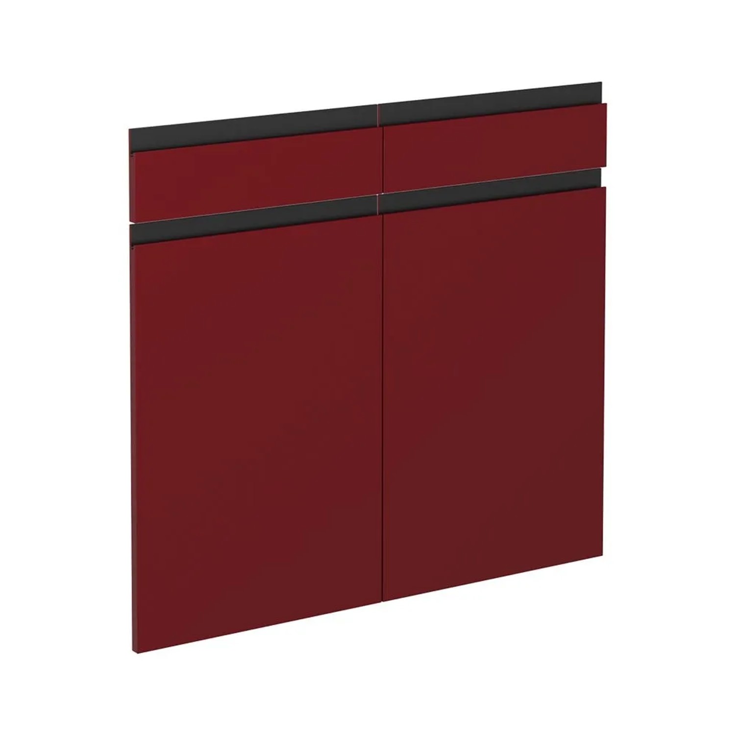 Vicco Küchenfront R-Line Rot 79 x 71 Möbelfront für den Schubladenunterschrank Art Nr 39526