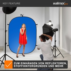 Walimex Pro Klemmhaken 85X40X110Mm Ø4Cm Max Hintergrund Stange Reflektor Stativ