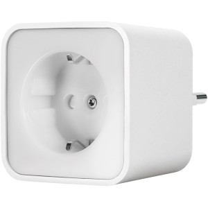 Weiße Ledvance Smart Home Steckdose mit Nachtlichtfunktion, Nahaufnahme.