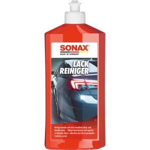 Sonax Lackreiniger 500ml für Bunt- und Metallic-Lacke im roten Kunststoffbehälter.
