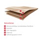 Detailaufnahme des Egger NatureSense Laminat 8 mm Braun Schichtaufbaus.