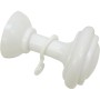 Gardinia Schalhalter Bifo, weiß, mit Haken zur Befestigung von Vorhängen und Gardinen.
