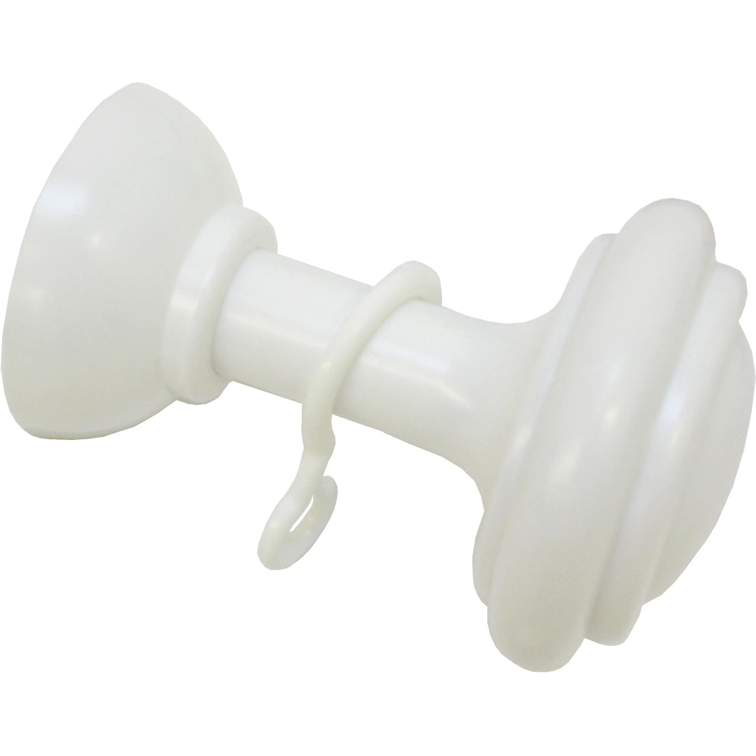 Gardinia Schalhalter Bifo, weiß, mit Haken zur Befestigung von Vorhängen und Gardinen.