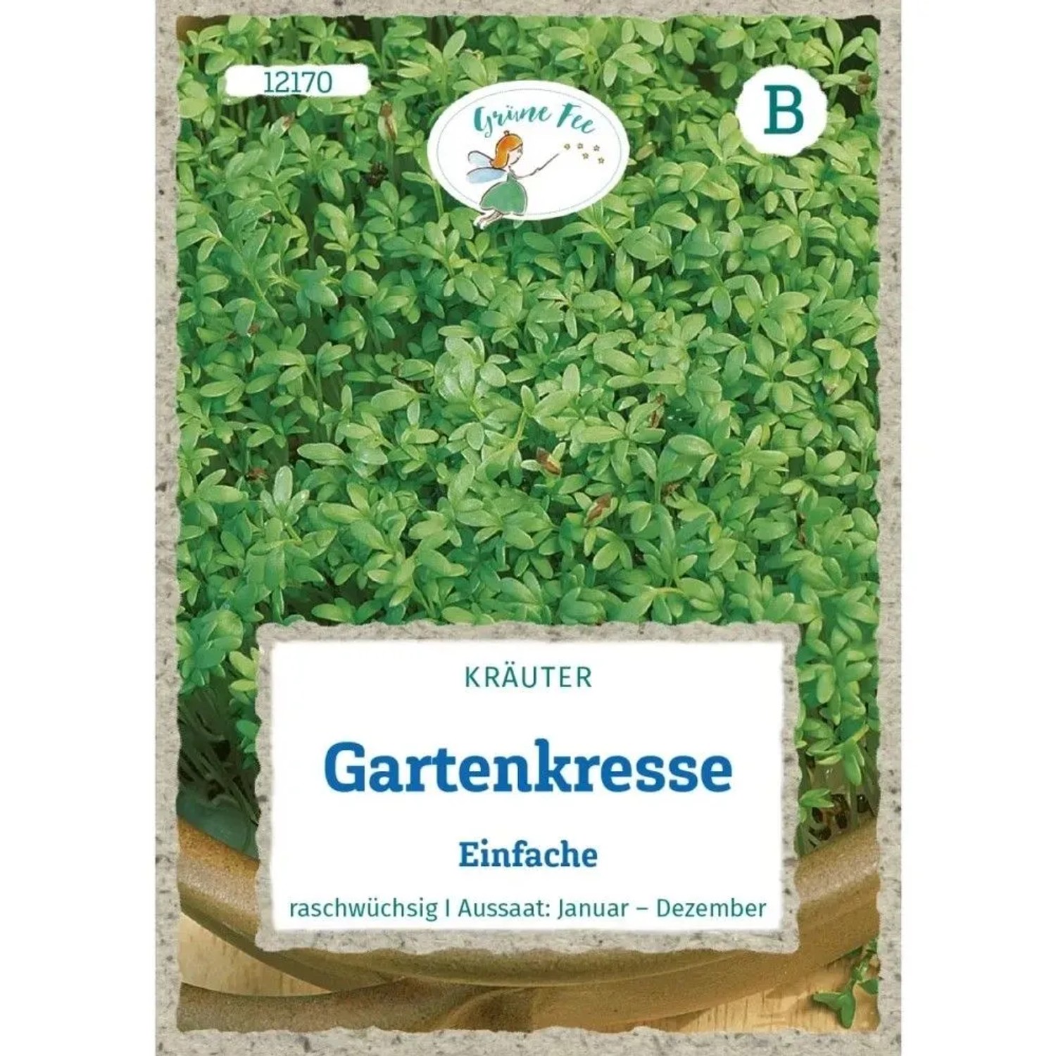 Grüne Fee Gartenkresse Einfache Saatgut
