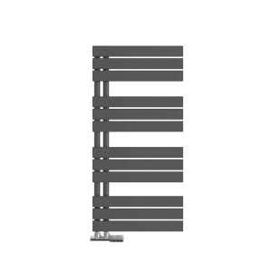 Emke Badheizkörper 100x50cm, 529W, Anthrazit, Handtuchwärmer für Badezimmer.