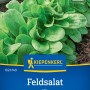 Kiepenkerl Feldsalat Vit: Saatgut-Packung mit frischen, grünen Salatblättern.