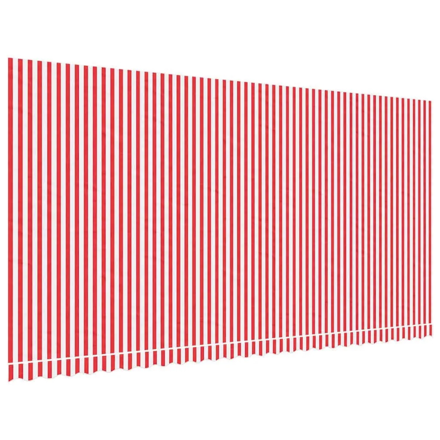 vidaXL Markisenbespannung Rot und Weiß Gestreift 6x3 m 367722