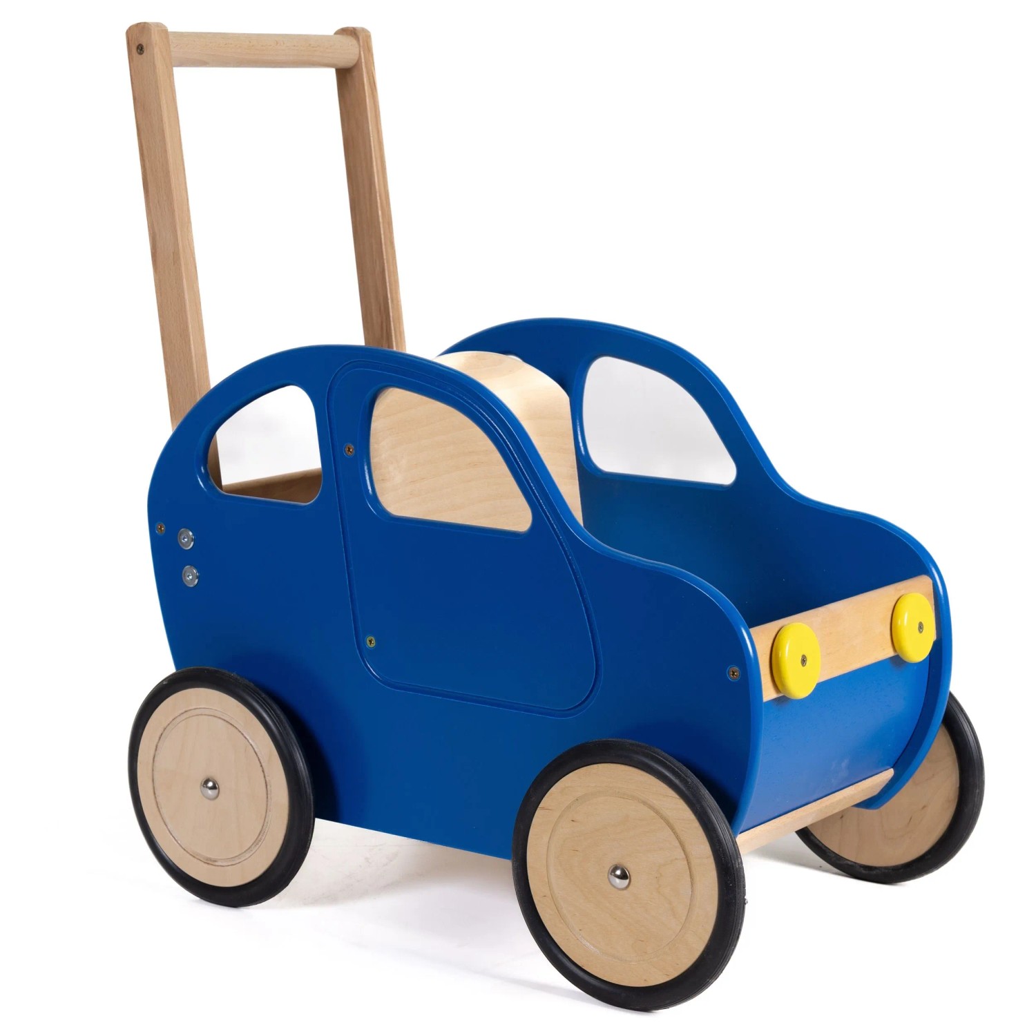 HolzFee Lauflernwagen Lawa Auto Blau Schieben Lauflernhilfe Holz