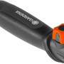 Gardena Combisystem Kleingeräte-Griff, ergonomisch geformt mit orangefarbener Feststellschraube.