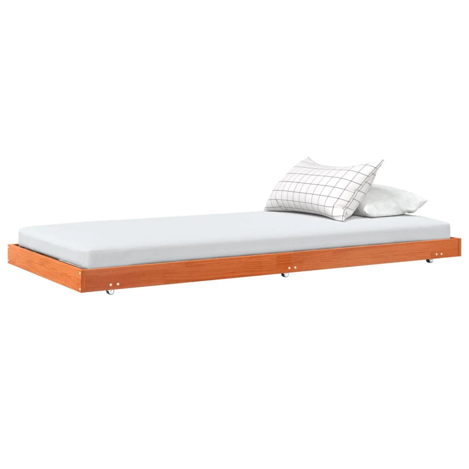 vidaXL Bettrahmen Wachsbraun 90 x 200 cm Massives Kiefernholz 864058