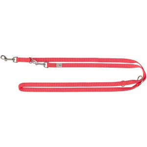 Lachsfarbene Jollypaw Gurtband V-Leine, 200 cm, 3-fach verstellbare Hundeleine mit Karabiner.