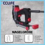 CCLIFE Elektrotacker 30 Schuss/Min. für T- und U-Nägel 15-32 mm mit Tiefenregler_4