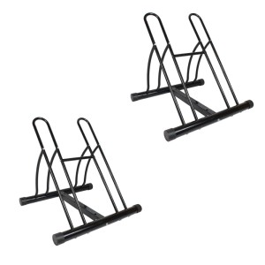 TRUTZHOLM Fahrradständer DUO für 4 Fahrräder, schwarz lackiert.