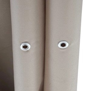 MCW Ersatzbezug für Pergola C42 3,5x3,5 Creme, Detailansicht Ösen für Wasserablauf.