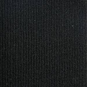 Schwarze Schatex Teppichfliese aus Nadelvlies für Büro und Gewerbe, selbstliegend, 50x50 cm.