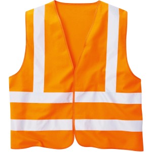 Orange Scheibler Warnweste 8281, reflektierende Arbeitskleidung für erhöhte Sicherheit.