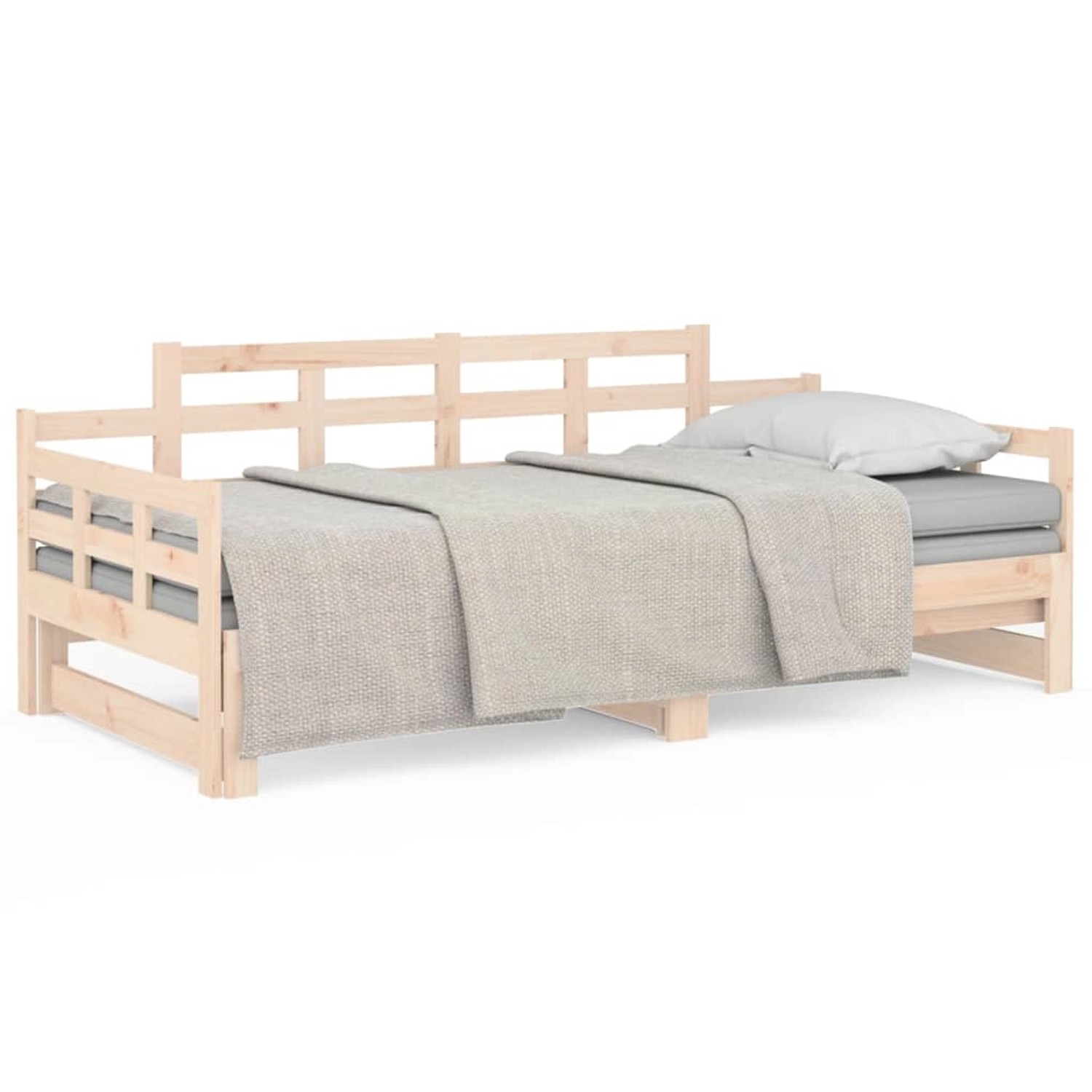 vidaXL Tagesbett Ausziehbar Massivholz Kiefer 2x(90x190) cm1279868 günstig online kaufen