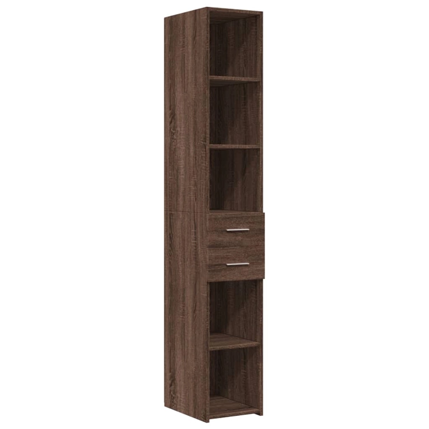 vidaXL Highboard Braun Eichen-Optik 30x42,5x185 cm Holzwerkstoff 846242 günstig online kaufen