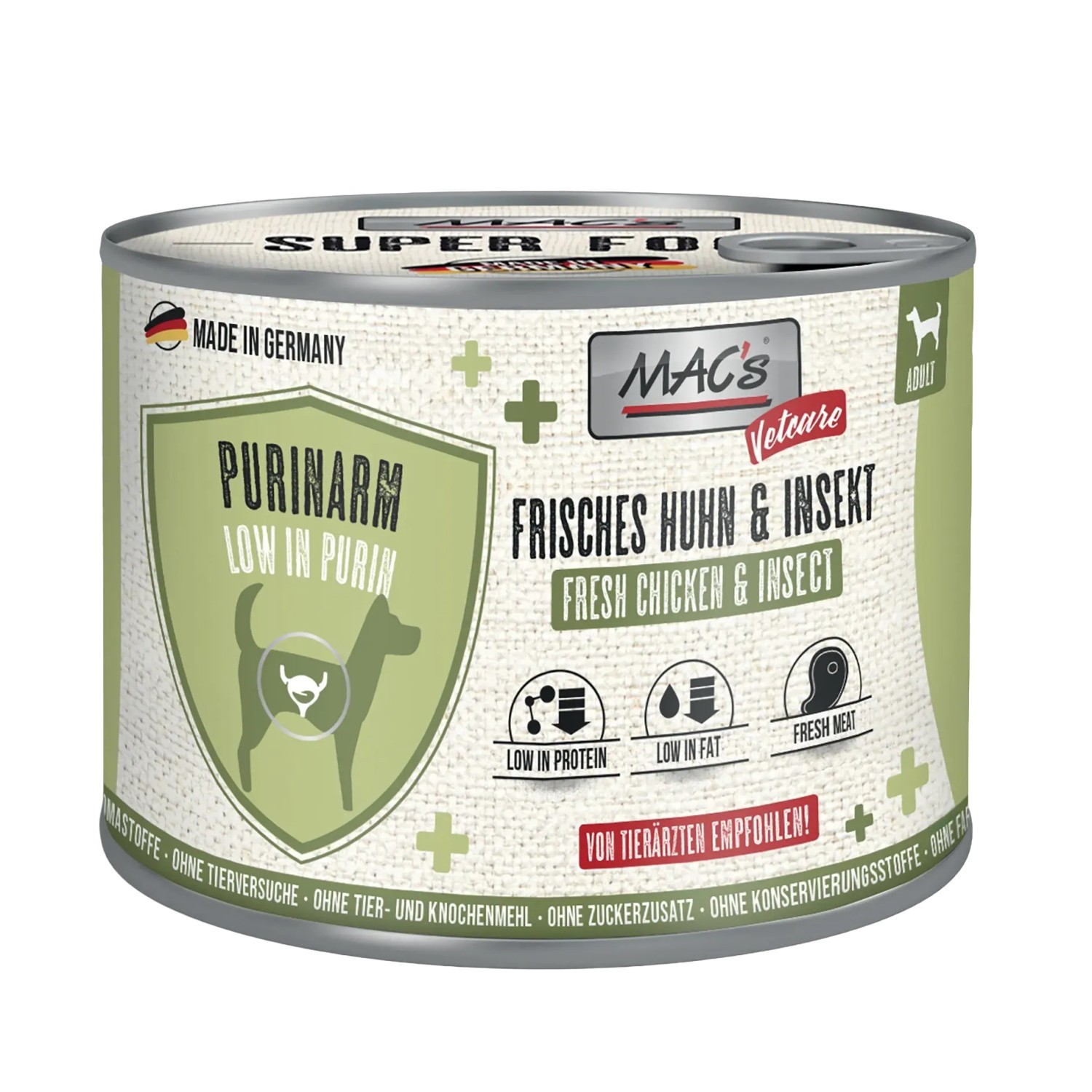 Mac's Dog Hunde-Nassfutter Vetcare Purinarm 200 g