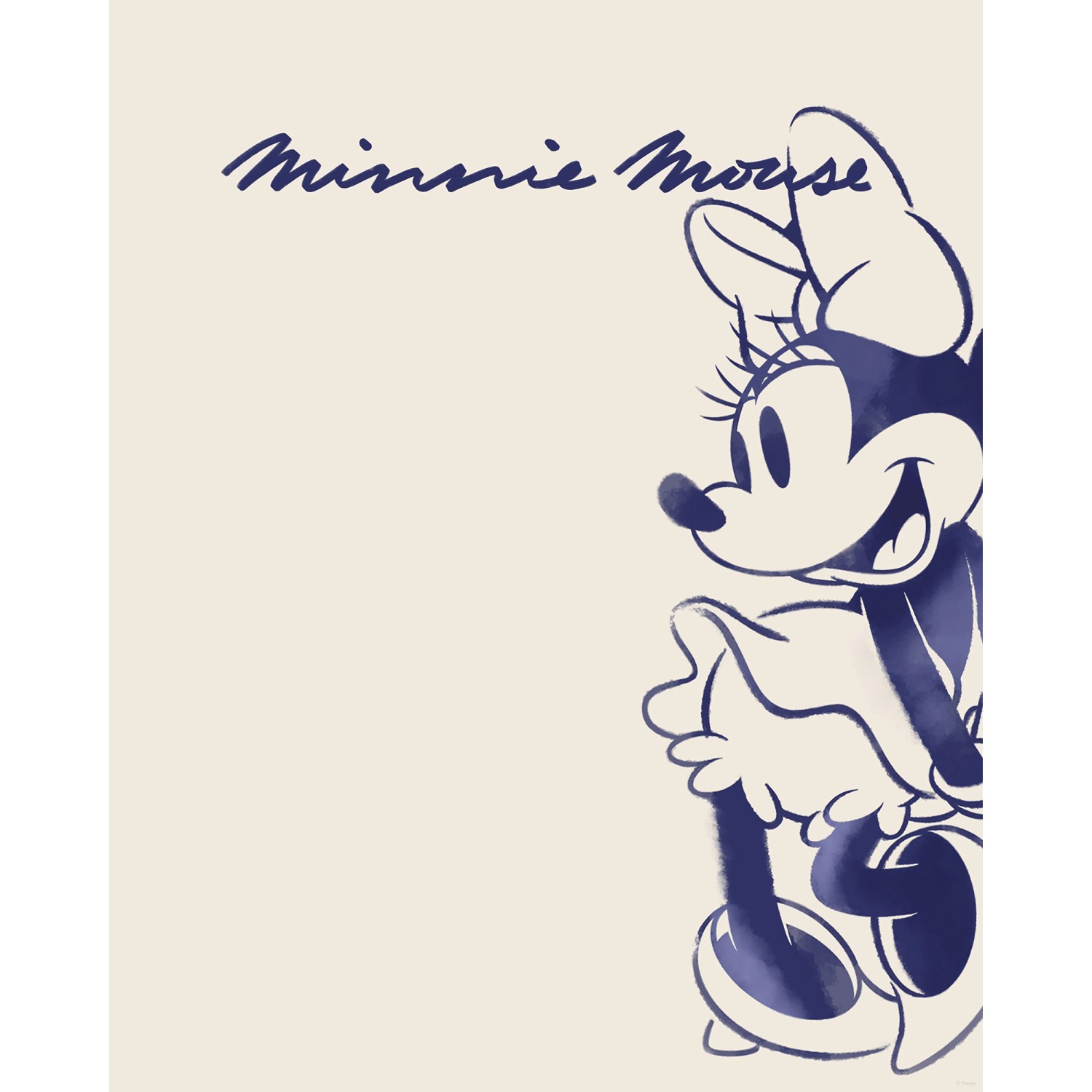 Komar Wandbild Disney Minnie Mouse Sweet Dancing 40 cm x 50 cm Beige günstig online kaufen