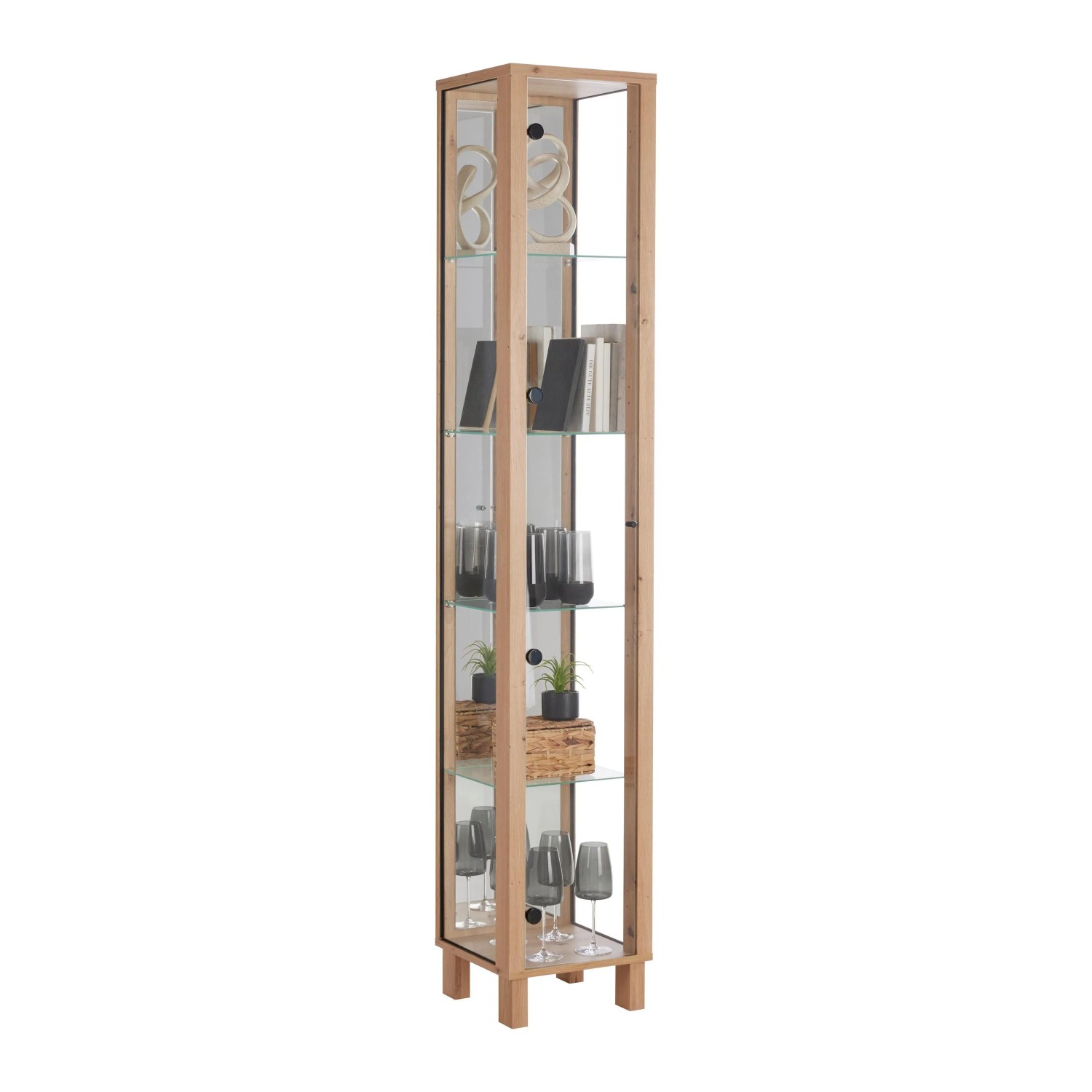 Mömax Vitrine Albi Eiche Artisan