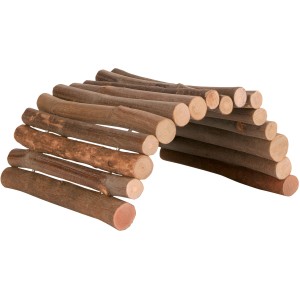 Trixie Natural Living Brücke, 28x17cm, aus Naturholz für Kleintierkäfige.