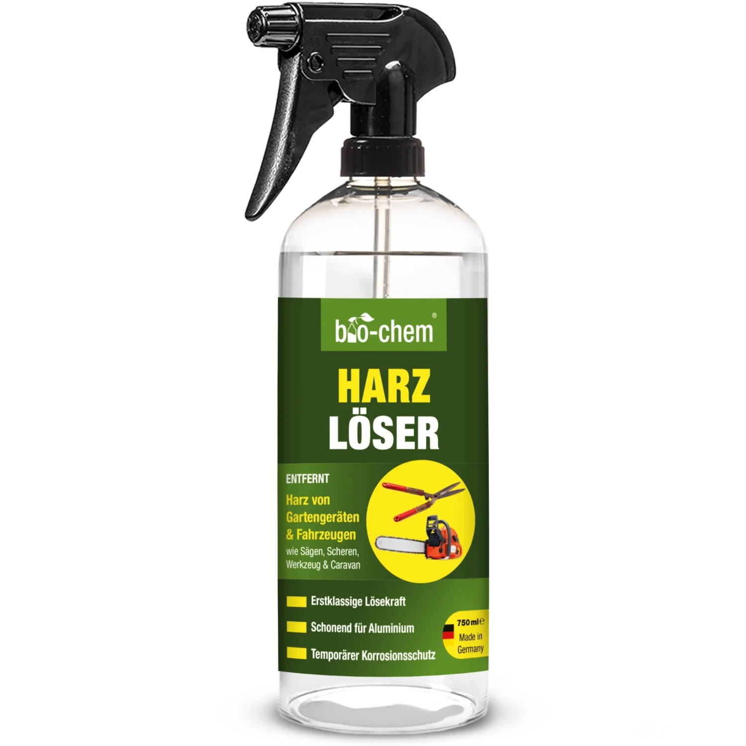 bio-chem Harzlöser 0,75, Handsprayflasche für Werkzeug und Gartengeräte