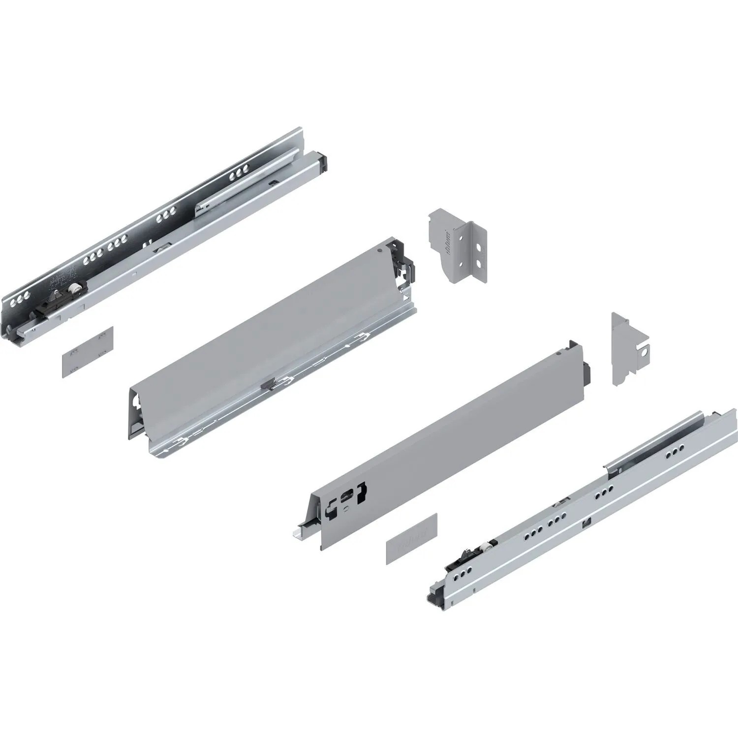 Blum Tandembox antaro N Vollauszug Blumotion 400 mm 30 kg Grau